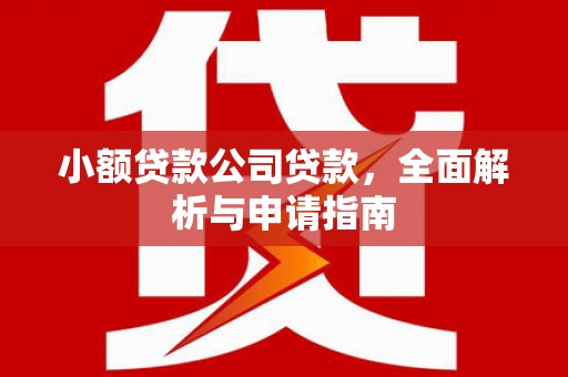 印台小额贷款公司贷款，全面解析与申请指南