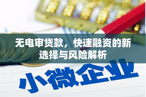 印台无电审贷款，快速融资的新选择与风险解析