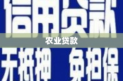 印台农业贷款