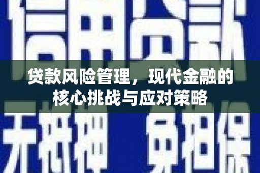 印台贷款风险管理，现代金融的核心挑战与应对策略