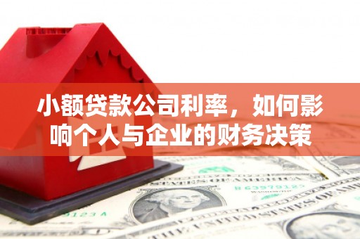 印台小额贷款公司利率，如何影响个人与企业的财务决策