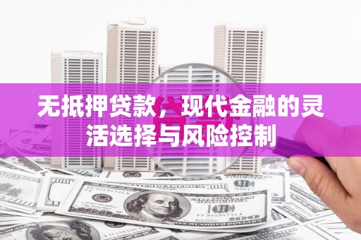 印台无抵押贷款，现代金融的灵活选择与风险控制