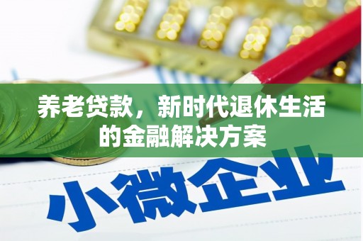 印台养老贷款，新时代退休生活的金融解决方案