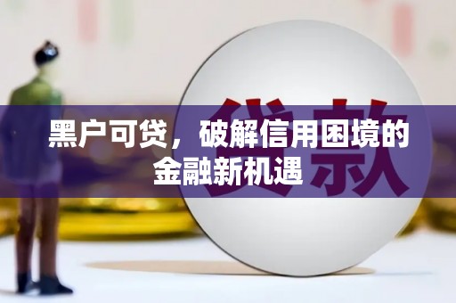 印台黑户可贷，破解信用困境的金融新机遇