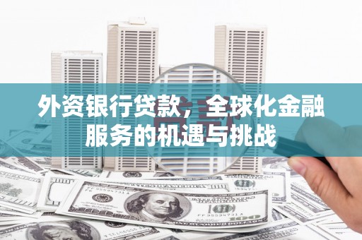 印台外资银行贷款，全球化金融服务的机遇与挑战