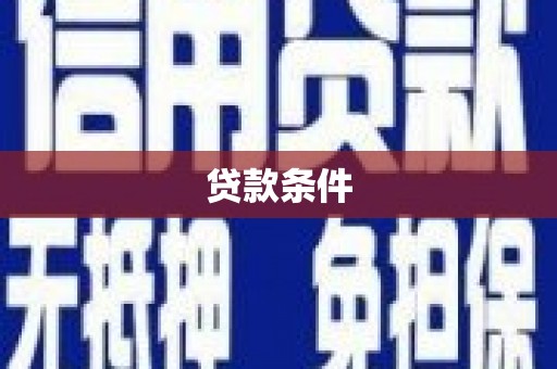 印台贷款条件