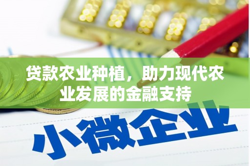 印台贷款农业种植，助力现代农业发展的金融支持