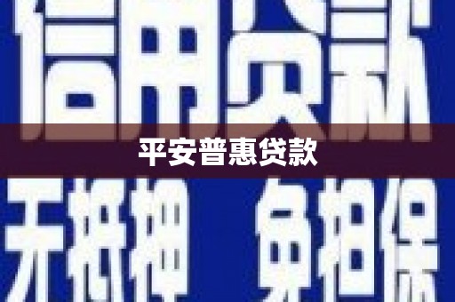 印台平安普惠贷款